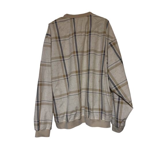 Boca Classic Original Golf Classic Club White/Tan Plaid Windbreaker XL - Picture 4 of 7